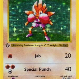 Hitmonchan 7 - Base Set Shadowless Unlimited Holofoil