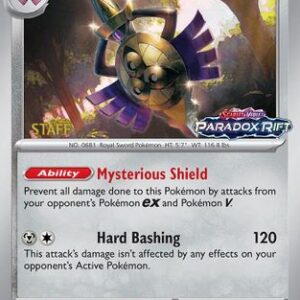 Aegislash - 060 (Prerelease) [Staff] 60 - SV Scarlet & Violet Promo Cards Holofoil
