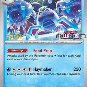 Crabominable - SVP134 [Staff] 134 - SV Scarlet & Violet Promo Cards Reverse Holofoil