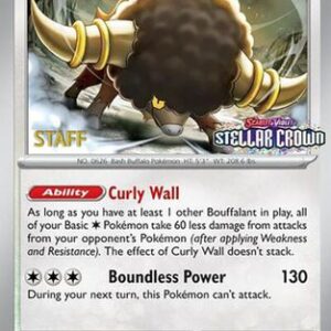 Bouffalant - SVP136 [Staff] 136 - SV Scarlet & Violet Promo Cards Reverse Holofoil
