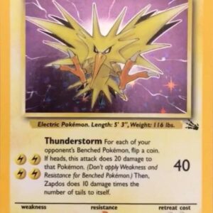 Zapdos 15/62 - Fossil Unlimited Holofoil