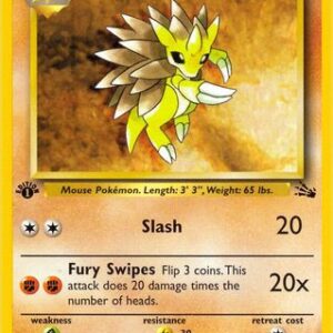 Sandslash 41/62 - Fossil 1st Edition