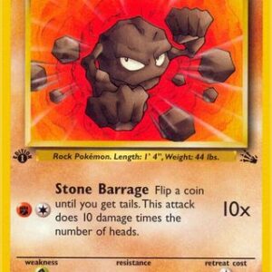 Geodude 47/62 - Fossil 1st Edition