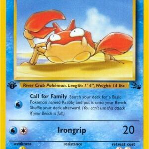 Krabby 51/62 - Fossil 1st Edition